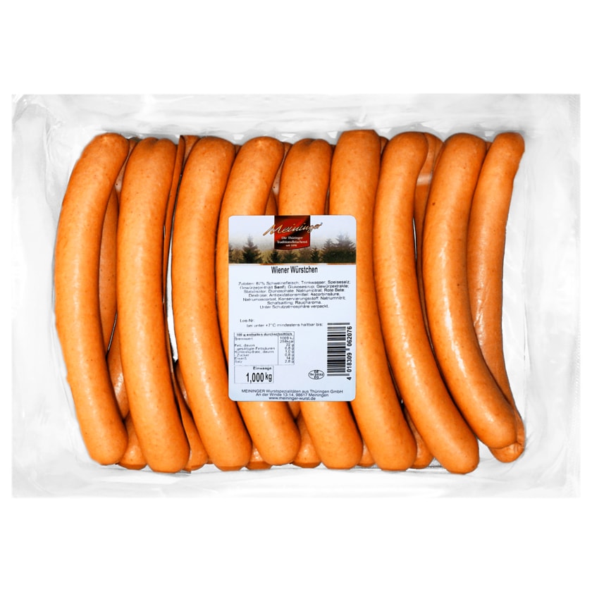 Meininger Wiener Würstchen 20x50g, 1kg